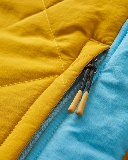 Ocean Insulated Anorak - Dusty Olive/Heritage Yellow - Flatlay