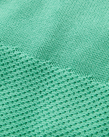 Cove Knitted Jumper - Aquamarine - Flatlay