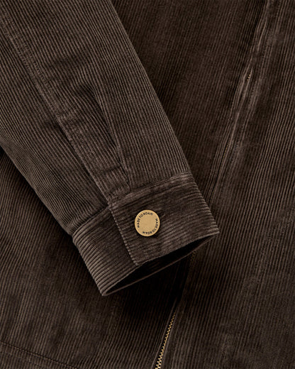 Taylor Cord Jacket - Espresso - Flatlay