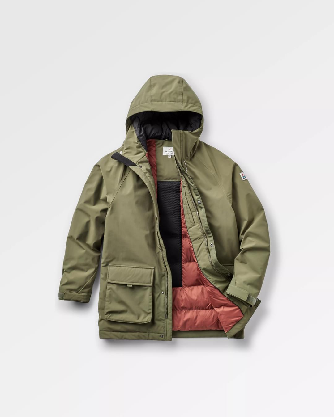 Baltic Insulated Jacket - Khaki - Flatlay