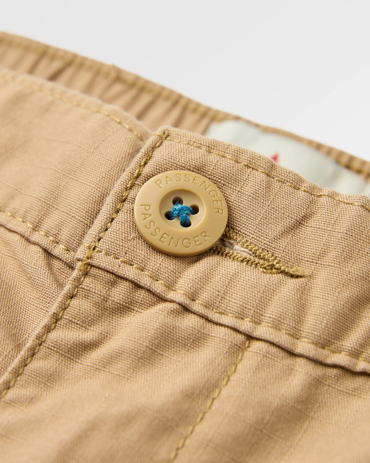 Rif-Raf Cotton Ripstop Short - Biscuit - Flatlay
