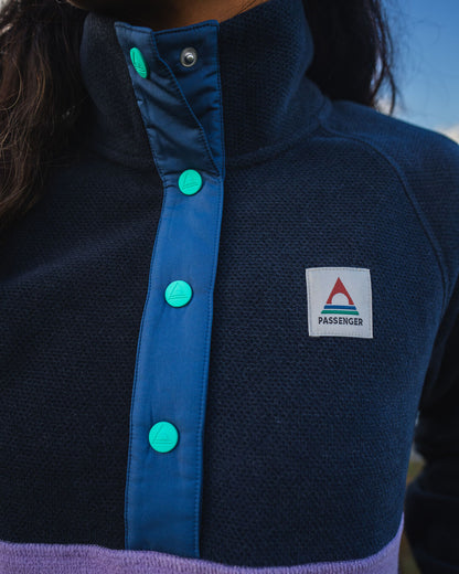 Women's Snowdrop Polartec® Fleece - Lilac/ Deep Navy - Lifestyle - Female