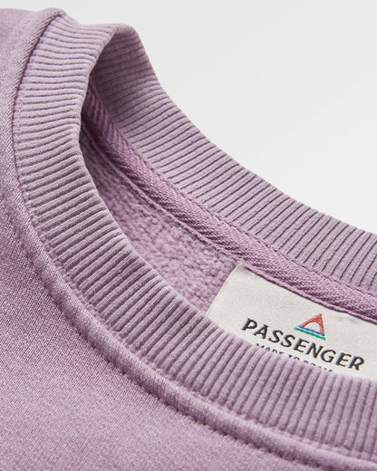 Escapism Regular Fit Sweatshirt - Dusty Lilac - Flatlay
