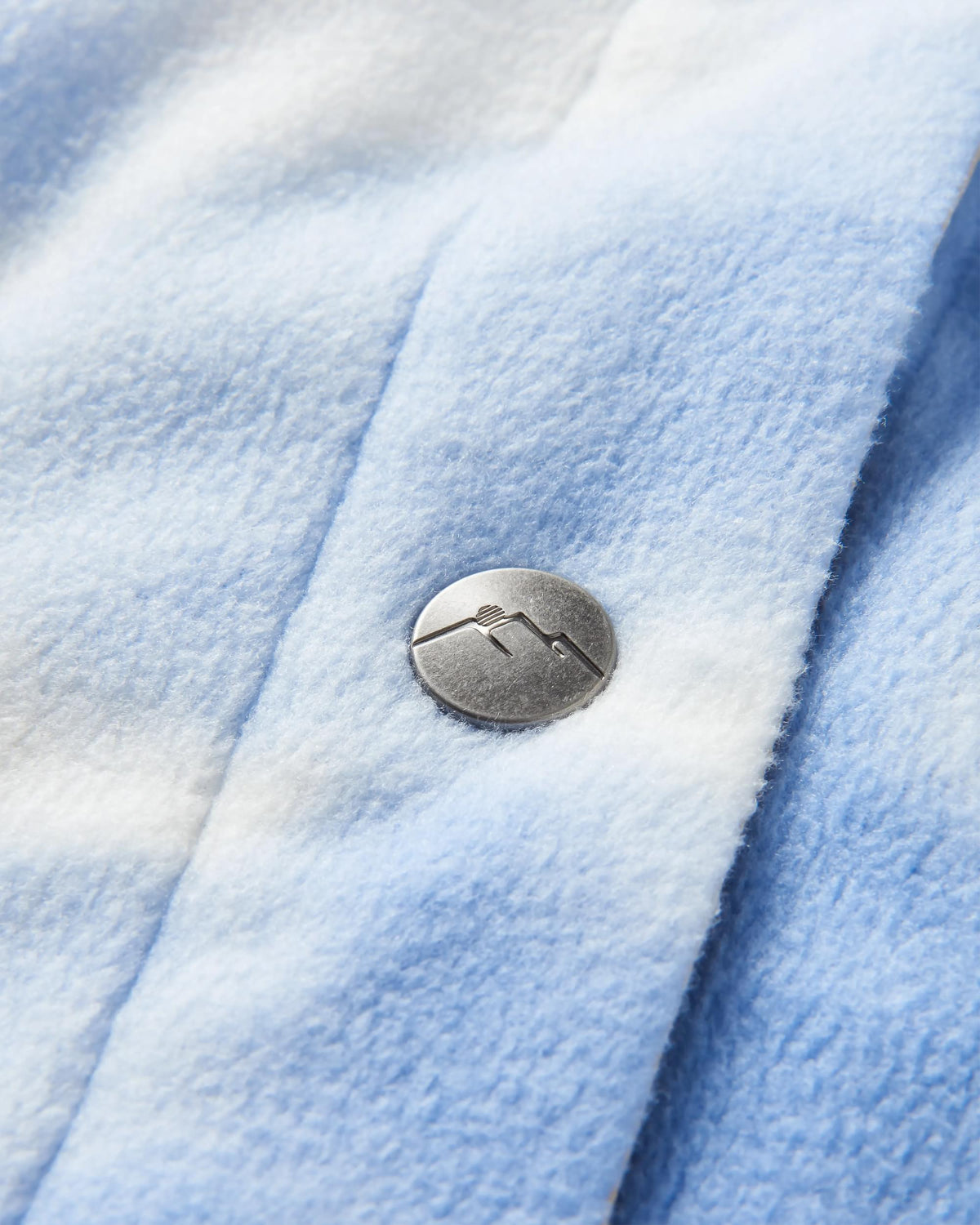 East Polar Fleece Shirt - Tie Dye Cornflower - Flatlay