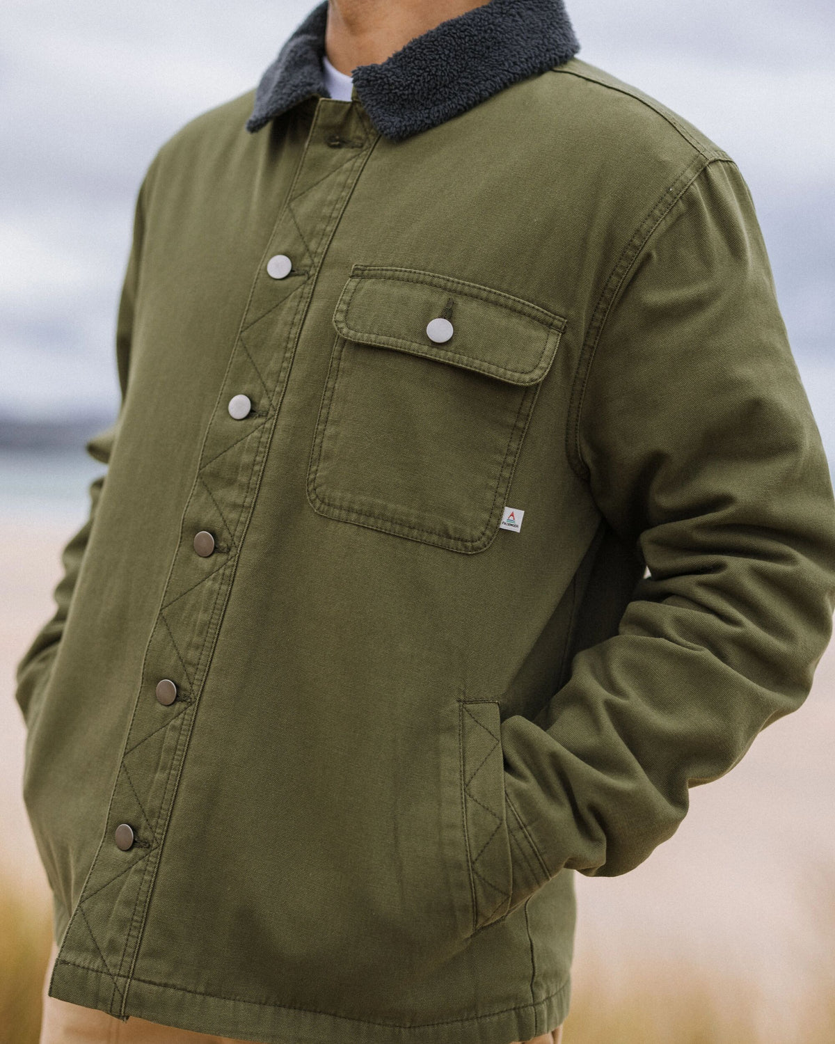 Falcon Cotton Jacket - Khaki - Lifestyle