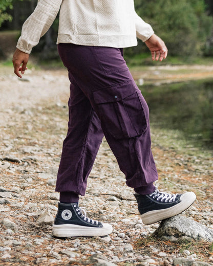 Hydrilla Cotton Trouser - Deep Plum - Lifestyle