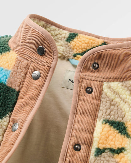 Clover Sherpa Fleece - Sun Patch Simply Taupe - Flatlay