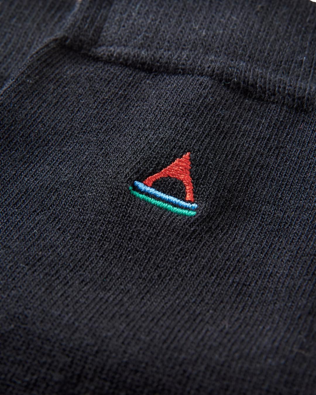 Crew Socks - Black - Flatlay