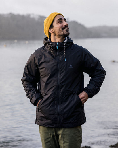 Tallows Water Resistant Jacket - True Black - Lifestyle