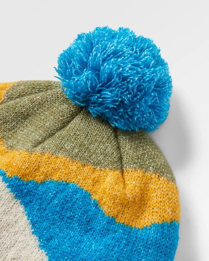 Scenic Bobble Hat - Scenic Bluejay - Flatlay