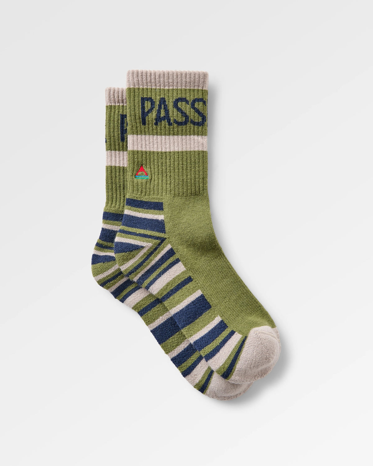 Tahoma Active Socks - Khaki - Flatlay