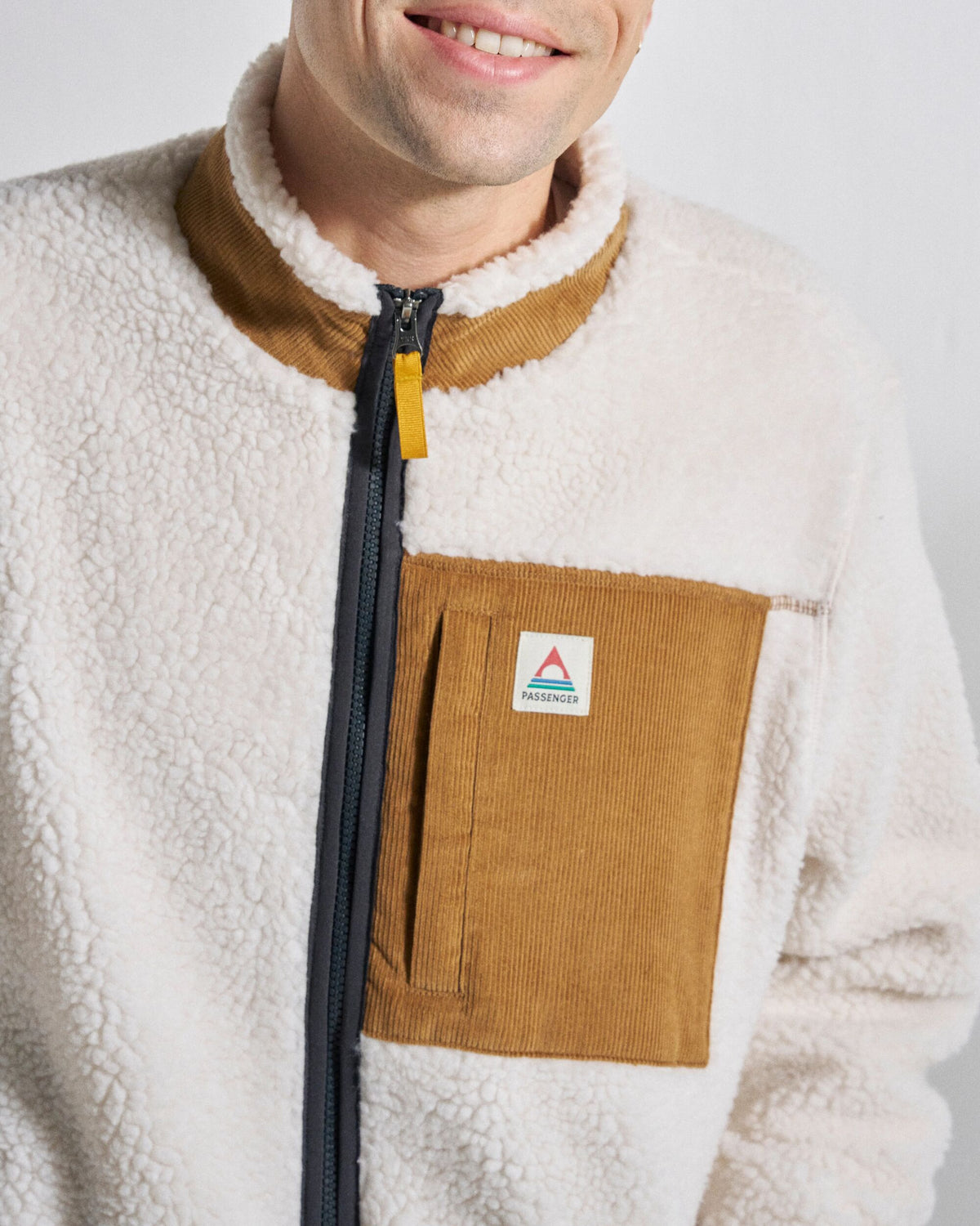 Trekker Deep-Pile Sherpa Fleece - Warm Ivory - Studio Model