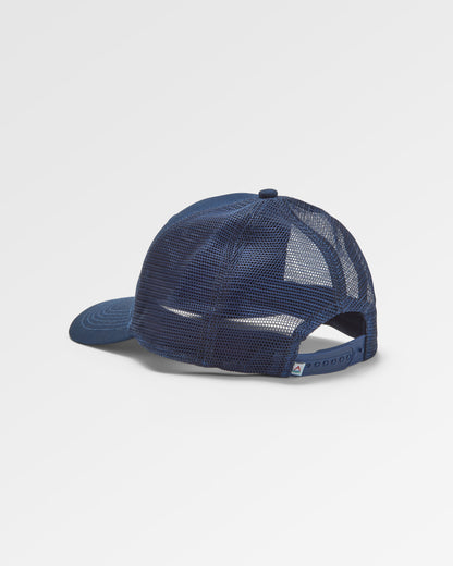 Passenger Cotton Trucker Cap - Rich Navy - Flatlay