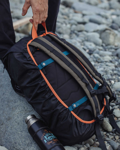 Waterproof Backpack Cover (18-35L) - Black - Lifestyle