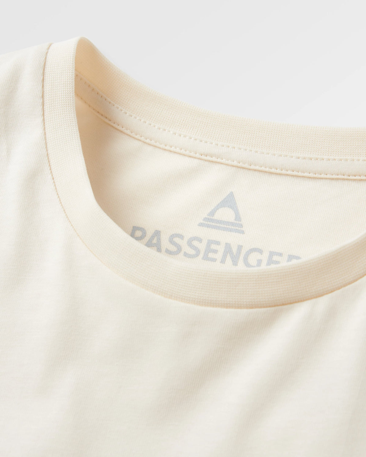 Waves & Trees  Cotton T-Shirt - Birch - Flatlay