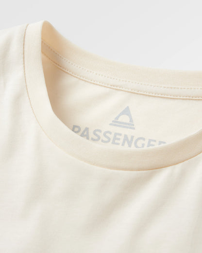 Waves & Trees  Cotton T-Shirt - Birch - Flatlay