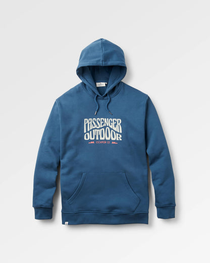 Yuca Cotton Hoodie - Dark Denim - Flatlay