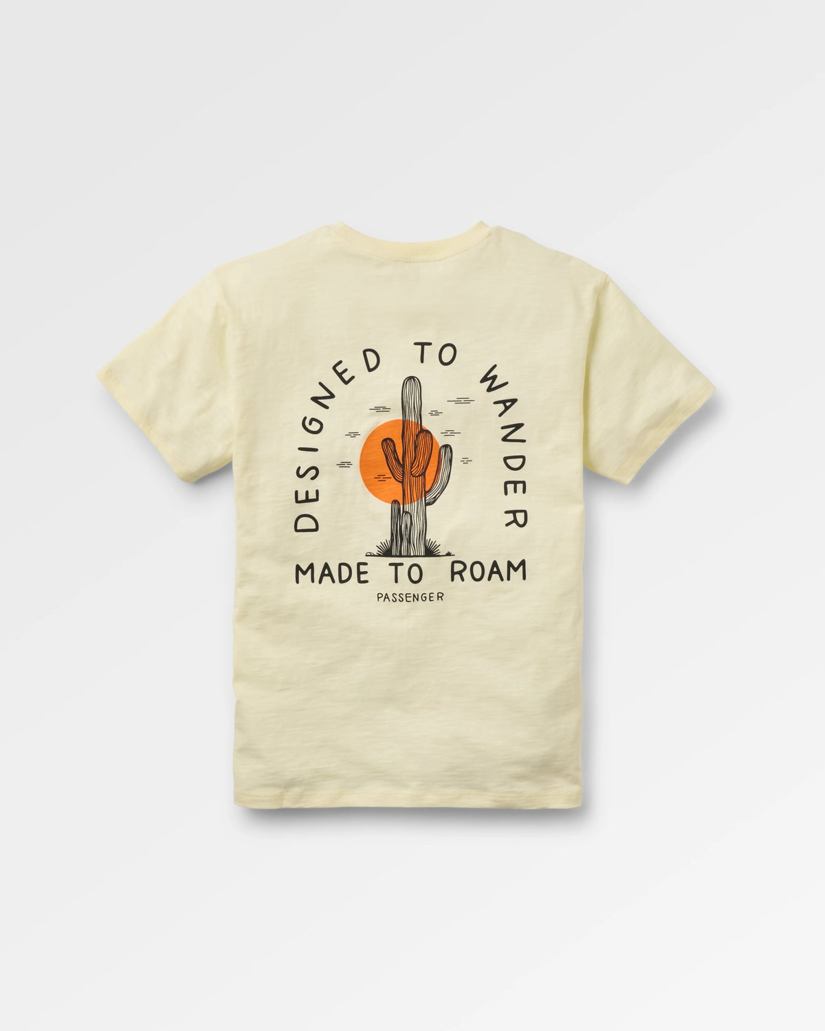 Women's Explore T-Shirt - Pale Yellow - Flatlay