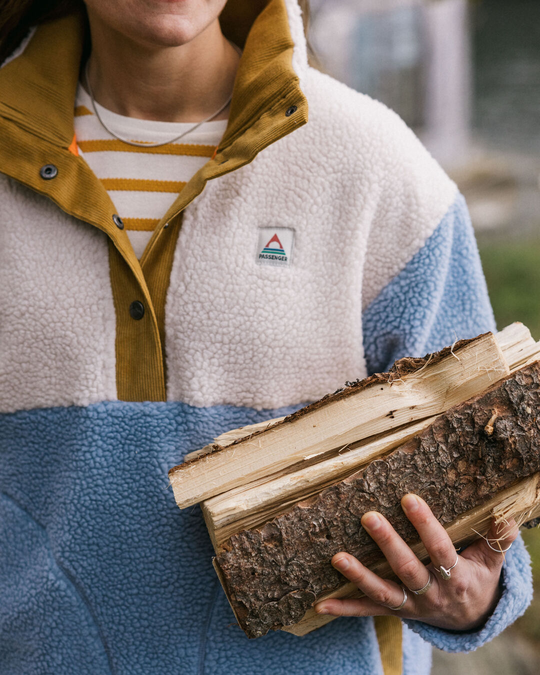 Create Deep-Pile Sherpa Fleece - Blue Fog - Lifestyle