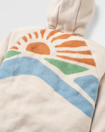 North Coast Vista Full Zip Sherpa Fleece - Oatmeal - Flatlay