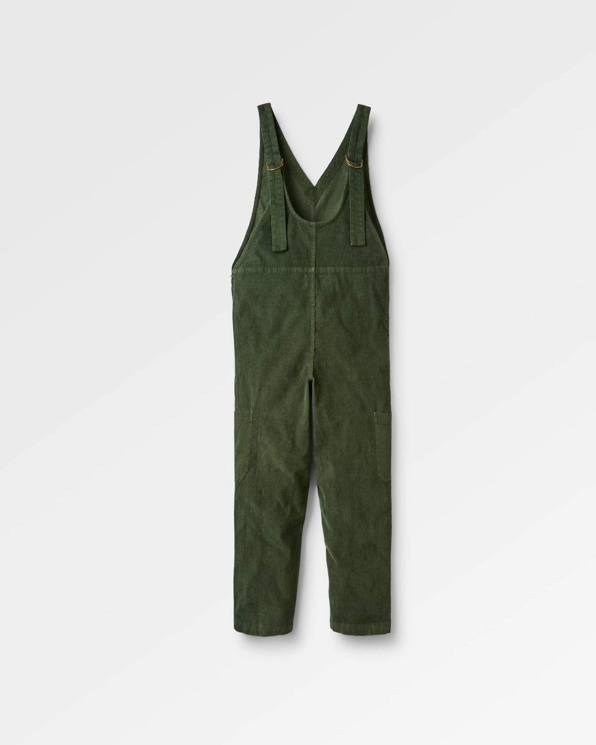 Refuel Cotton Cord Dungarees - Fir Tree - Flatlay