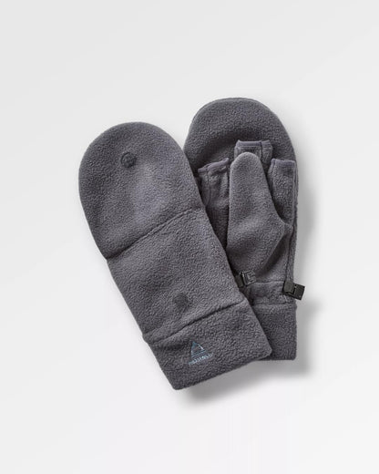 Stem Polar Convertible Mittens - Charcoal - Flatlay