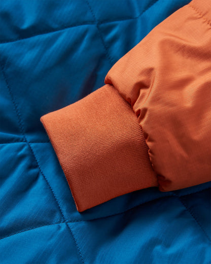 Oceanic Insulated Anorak - Tidal Blue/Burnt Orange - Flatlay