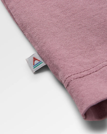 Heritage Relaxed Fit T-Shirt - Grape - Flatlay