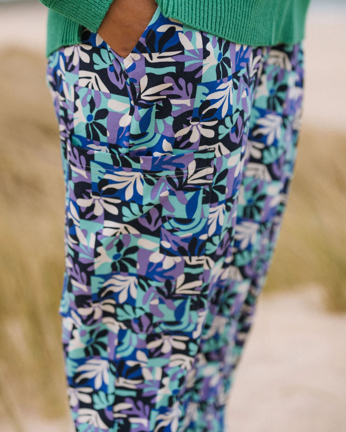 Day Dream Trouser - Mountain Foliage Purple - Lifestyle
