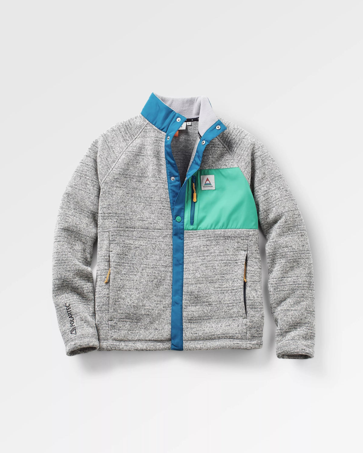 Women's Amber Polartec® Fleece - Grey Marl - Flatlay