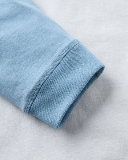 Roamer Raglan LS T-Shirt - Grey Blue - Flatlay