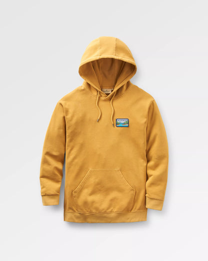 Love The Wild Hoodie - Mustard Gold - Flatlay