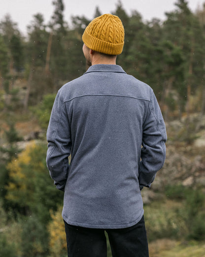 Maple Polar Fleece Shirt - Navy Marl - Lifestyle