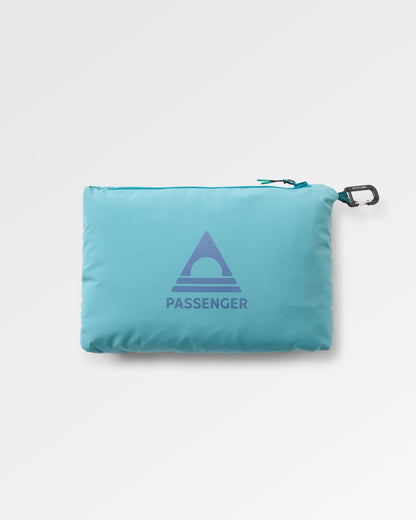 Riptide Packable Changing Robe - Mediterranean/ Ocean Teal - Flatlay