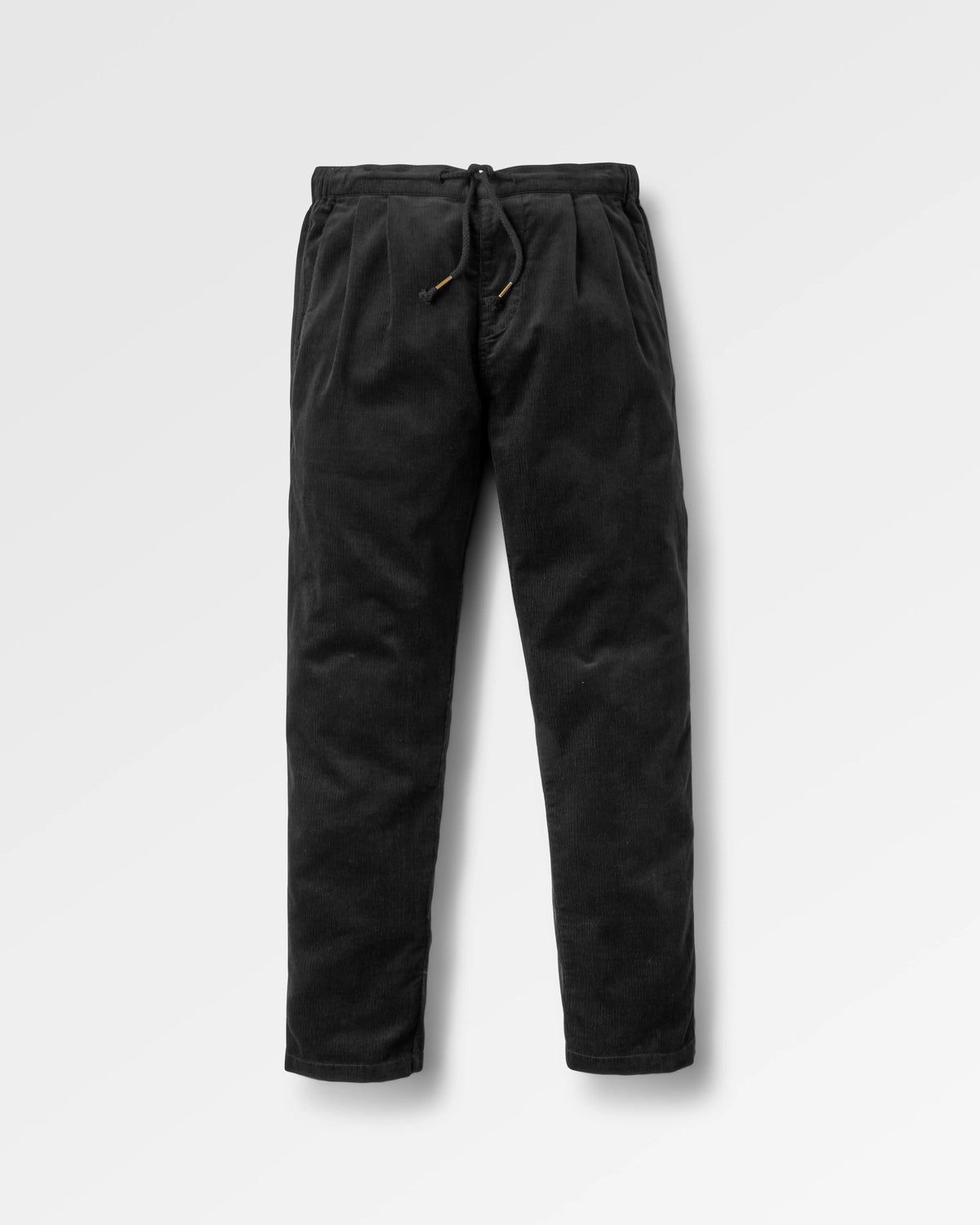 Compass Corduroy Trouser - Black - Flatlay