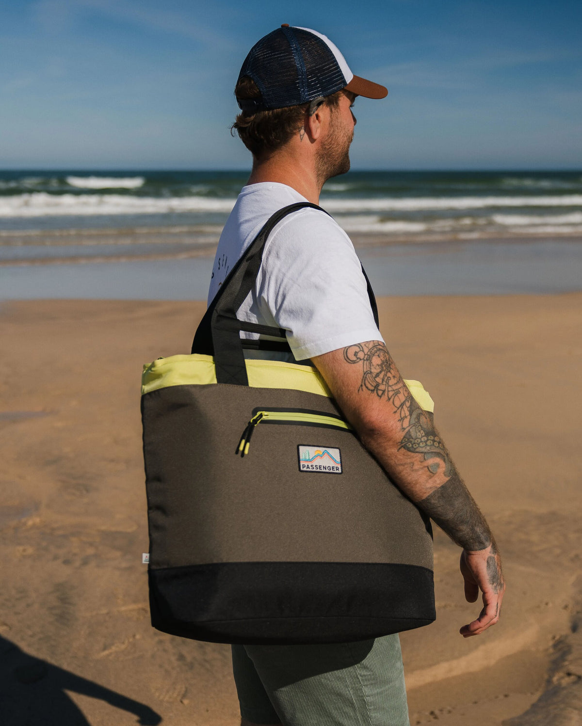 Tote Cooler Bag - Khaki Multi - Lifestyle - Male