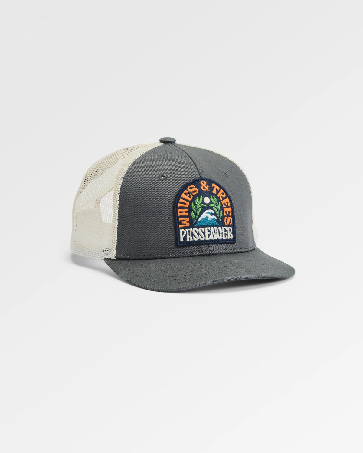Dawning Cotton Trucker Cap - Charcoal - Flatlay