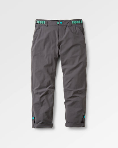 365 Trail Roll Up Trouser - Charcoal - Flatlay