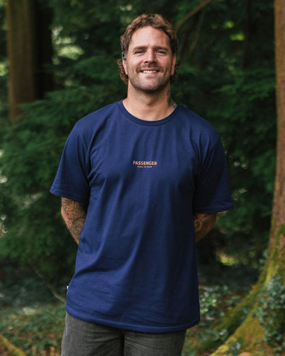 Phoenix Cotton T-Shirt - Rich Navy - 