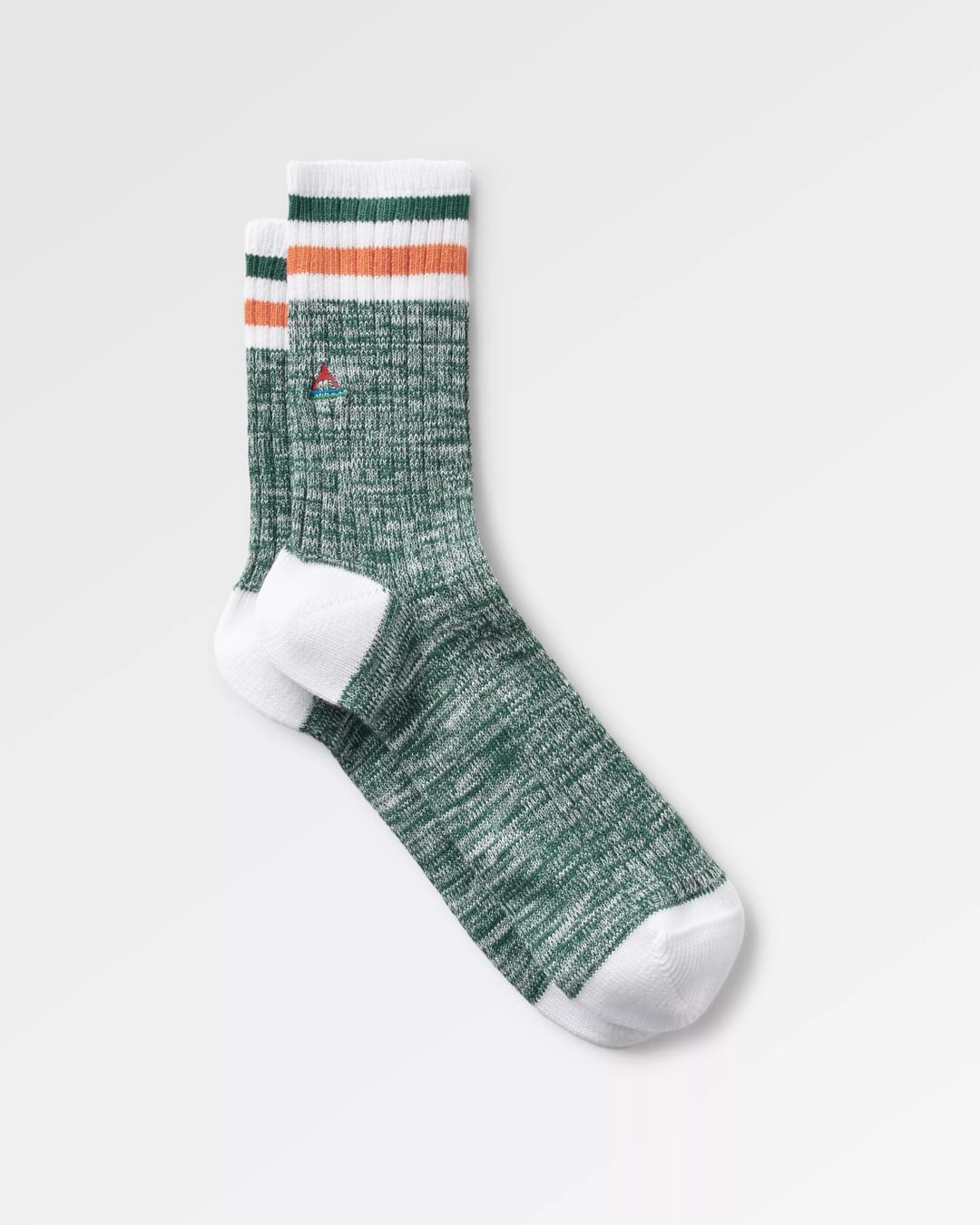 Midweight Rib Socks - Deep Ocean - Flatlay