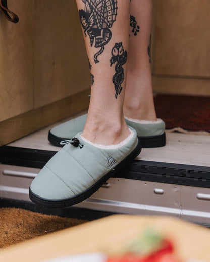 Step Out Women's Fleece Lined Slipper - Pistachio - Lifestyle