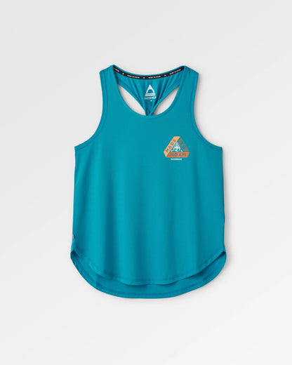 Twist Active Vest - Blue Pool - Flatlay