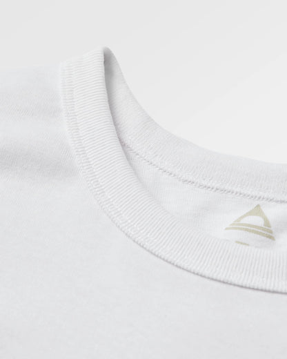 Classic Logo LS T-Shirt - White - Flatlay