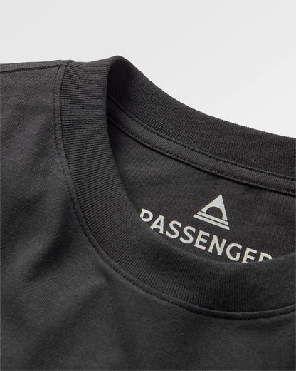 Elbio Relaxed Fit T-Shirt - Black - Flatlay