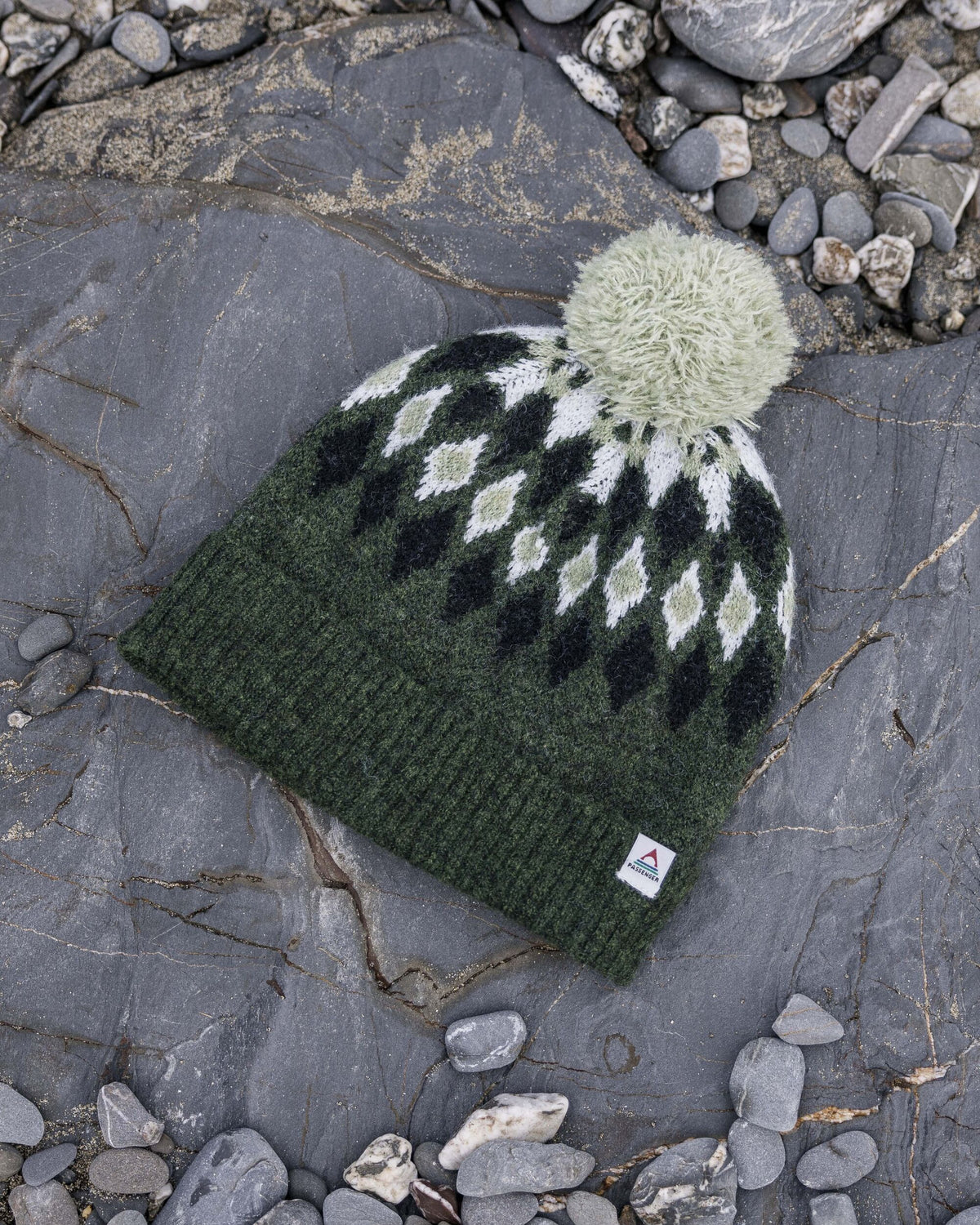 Snowdrop Bobble Hat - Khaki - Lifestyle