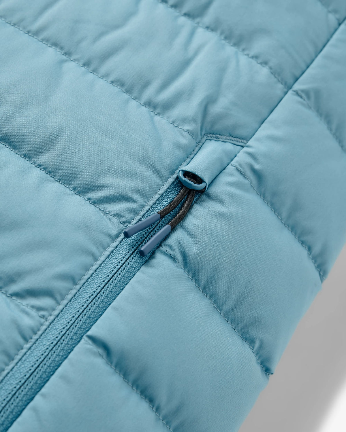 Northstar Down Gilet - Retro Blue/Tidal Blue - Flatlay
