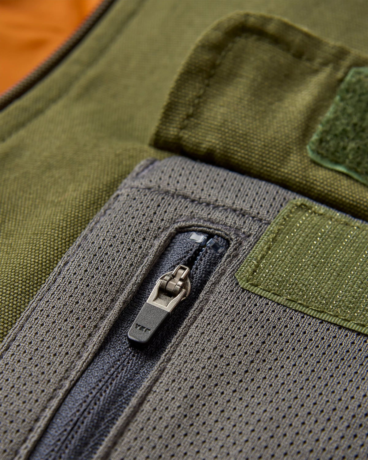 Explorers Cotton Canvas Gilet - Khaki - Flatlay