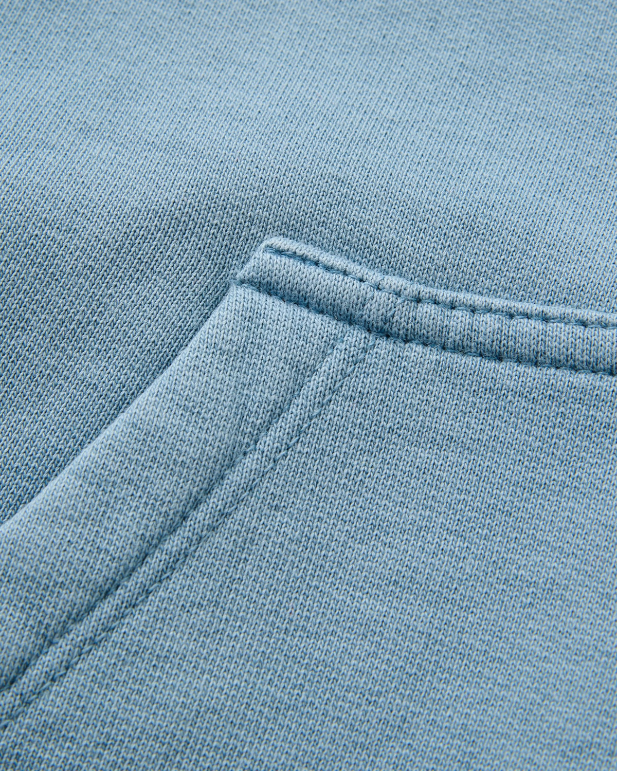 Escapism Regular Fit Hoodie - Faded Denim - Flatlay