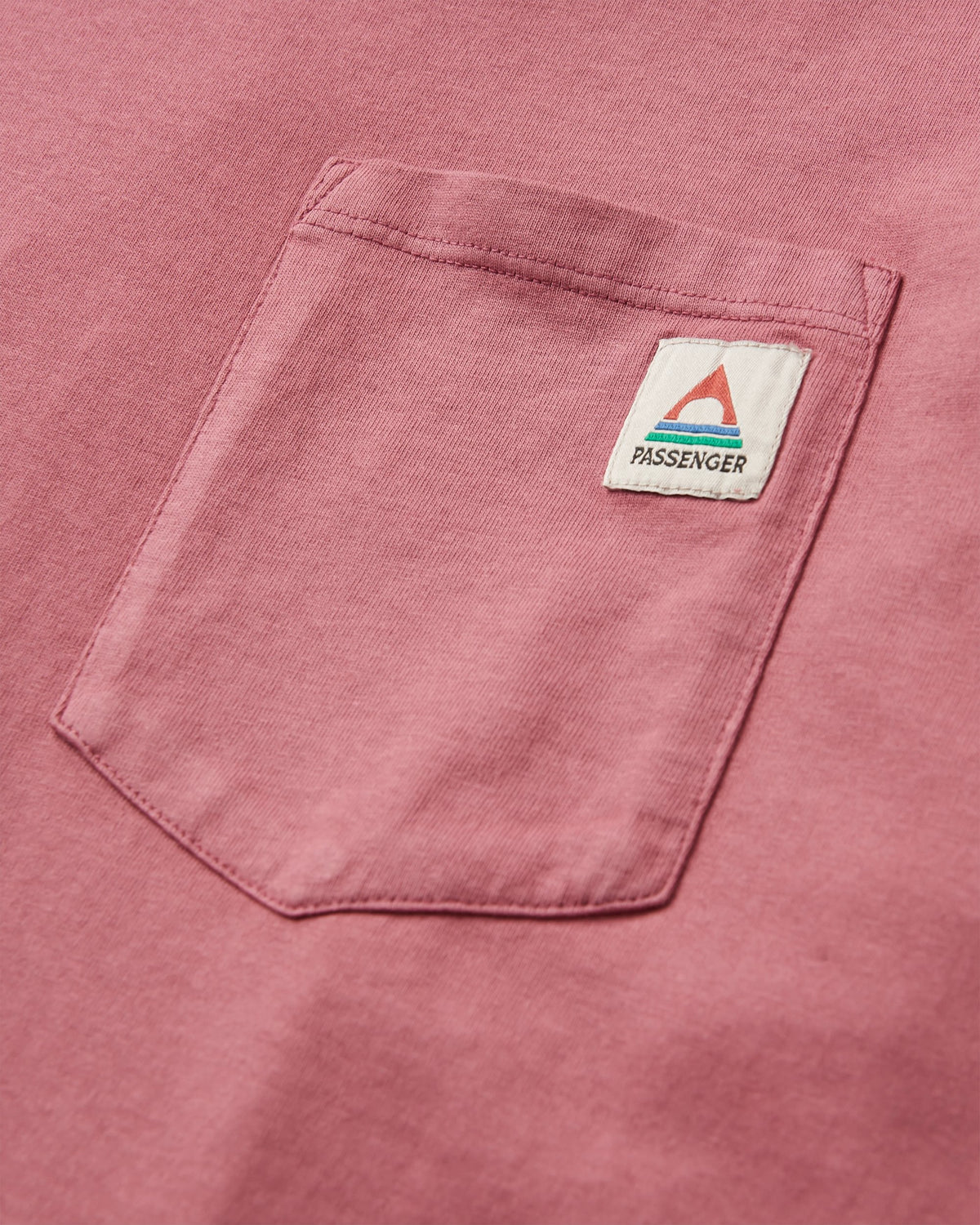 Heritage Relaxed Fit LS T-Shirt - Mauve Dusk - Flatlay