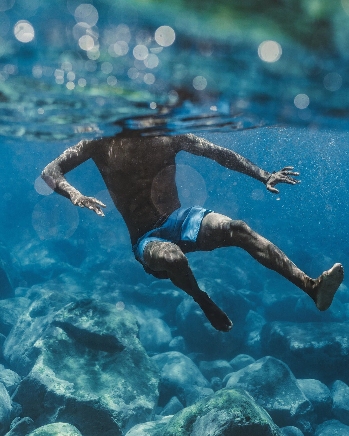 Hollow Boardshort - Blue Pool - Lifestyle